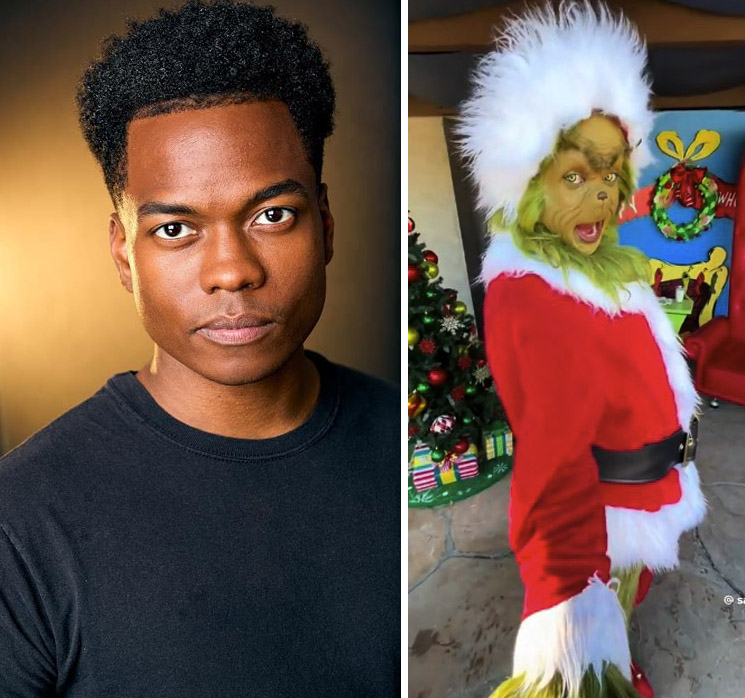 Photo of Nick Darnell as Universal Studios' the Grinch
