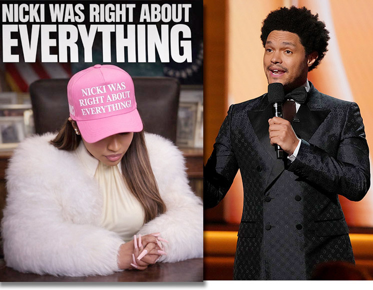 Photo of Nicki Minaj, Trevor Noah