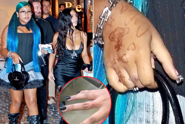 Photo of North West and Kim Kardashian in Rome