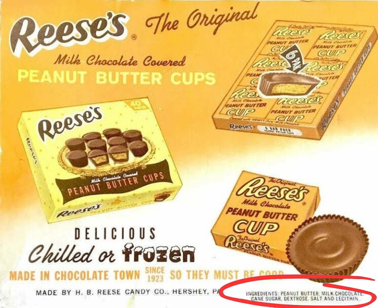 Photo of Reese's label