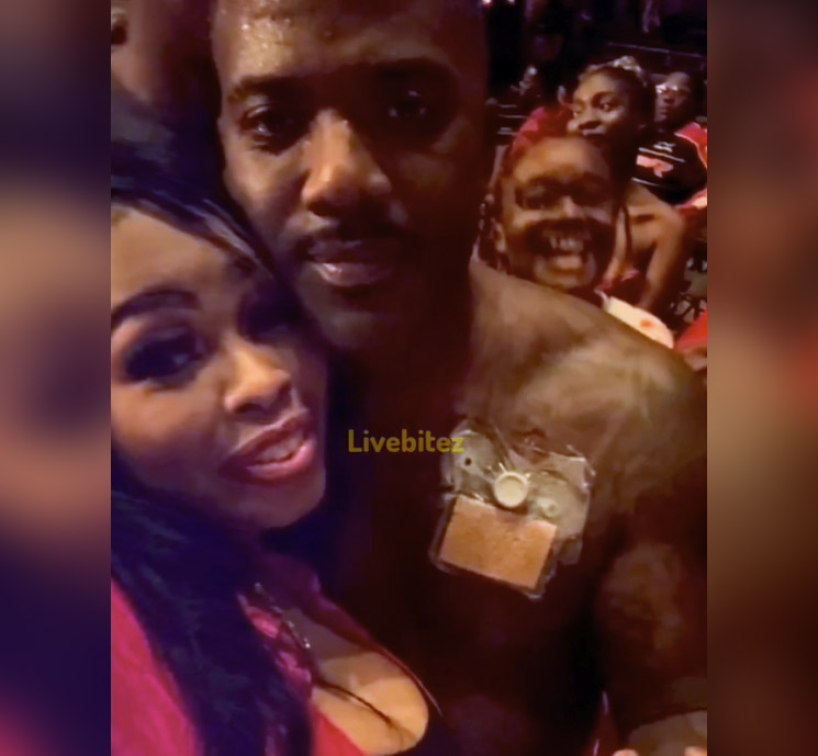 Photo of Ray J with fan