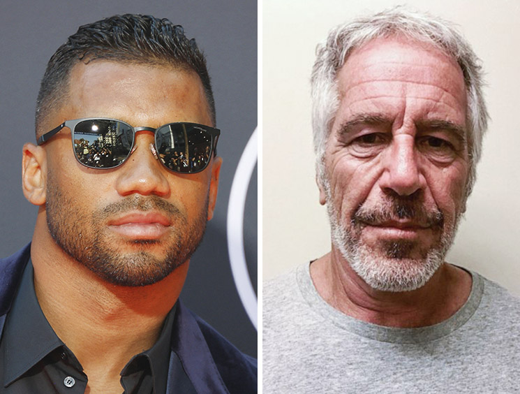 Photo of Russell Wilson, Jeffrey Epstein