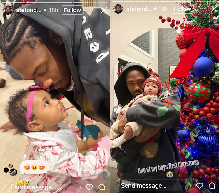 Photo of Stefon Diggs and his kids