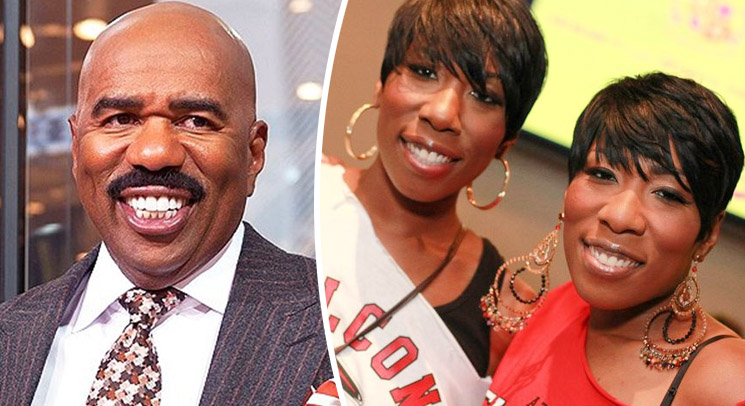 Photo of Steve Harvey, Brandi & Karli
