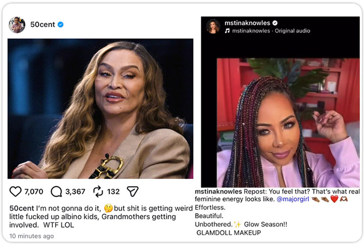 Photo of Tina Knowles, Tiny Harris