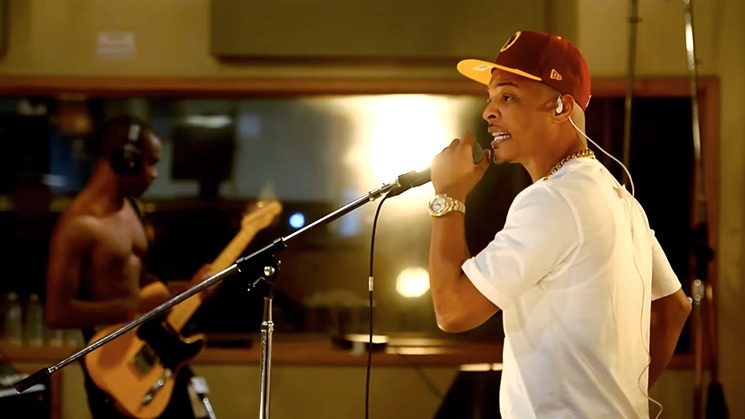 Photo of TIP in recording studio