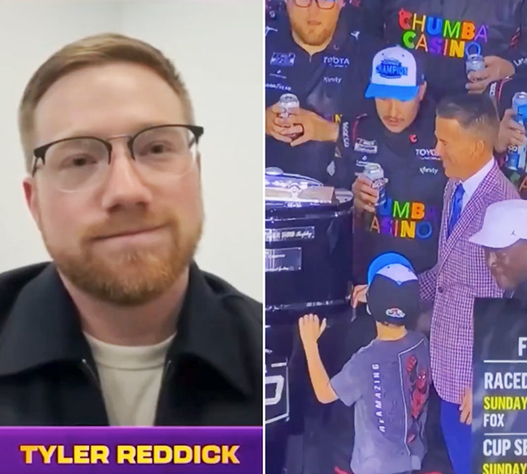 Photo of Tyler Reddick, Beau Reddick, Michael Jordan