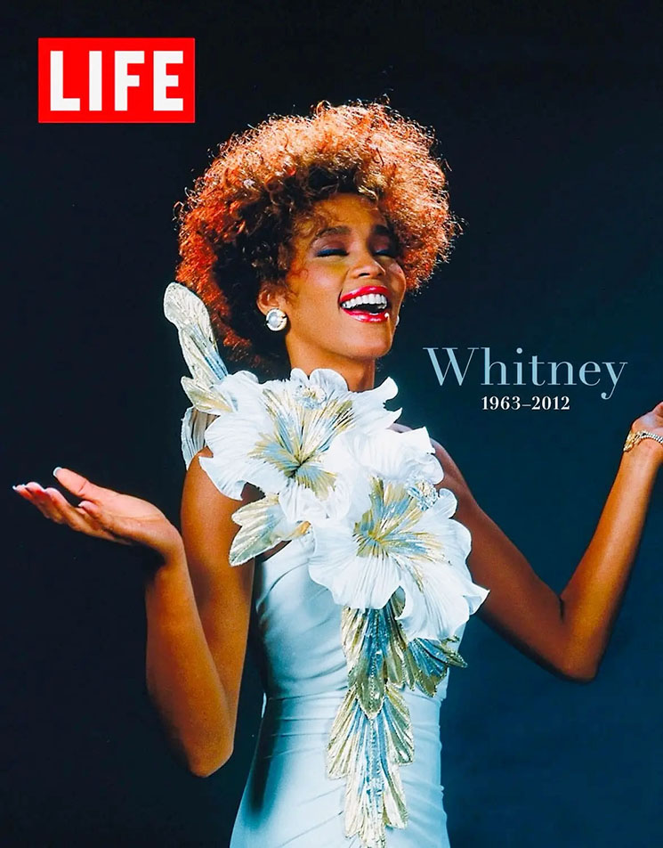 Photo of Whitney Houston on the cover of Life magazine