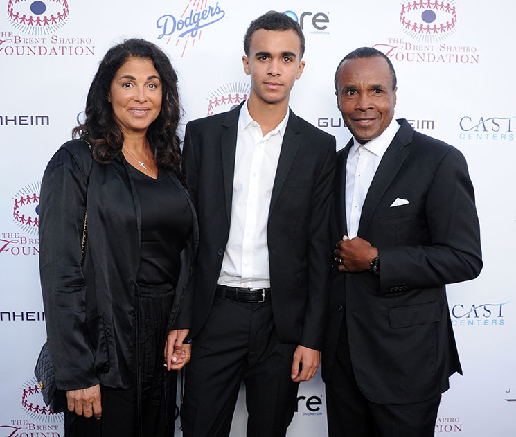 Photo of Bernadette Robi, Daniel, Sugar Ray Leonard