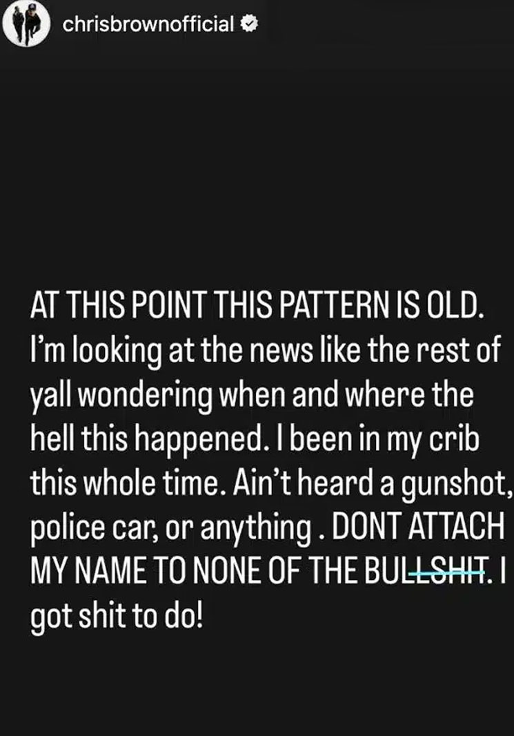 Photo of Chris Brown post