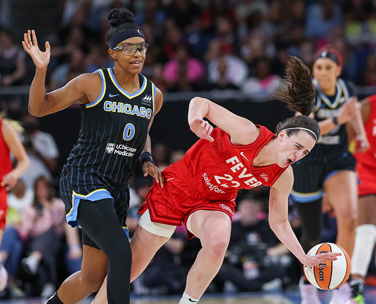 Photo of Diamond DeShields, Caitlin Clark
