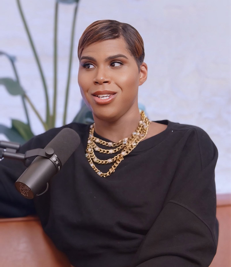 Photo of EJ Johnson on podcast