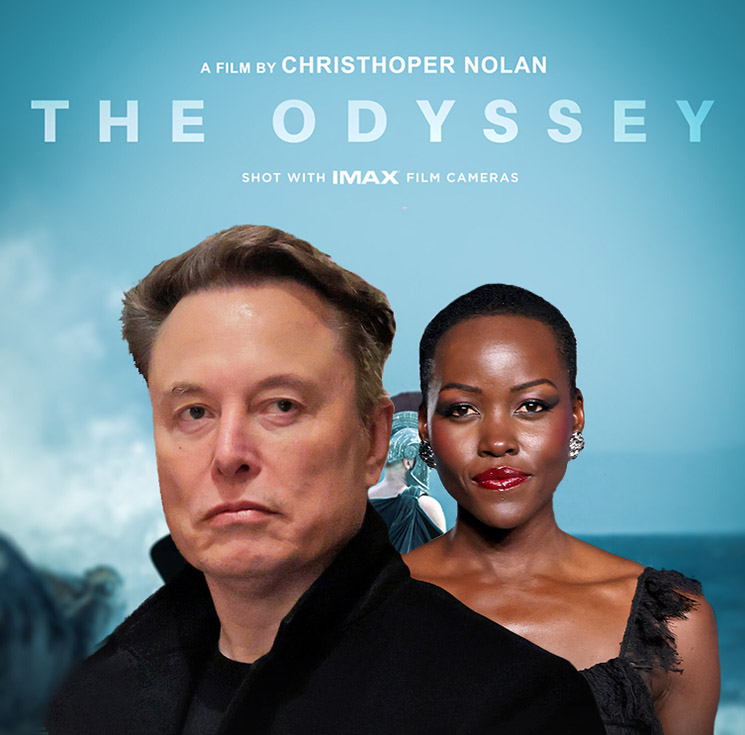 Photo of Elon Musk, Lupita Nyong'o