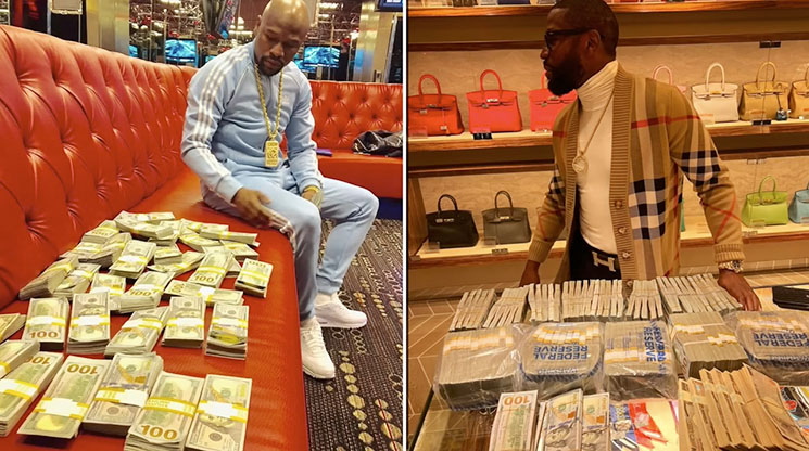 Photo of Floyd Mayweather with money