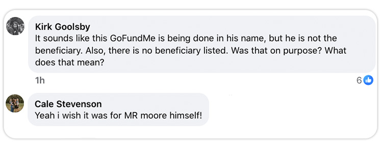 Photo of Facebook posts