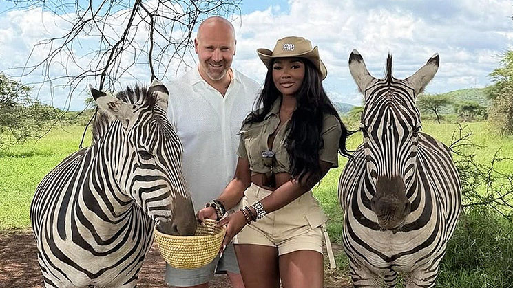 Photo of Ashlee Jenae and Joe McCann at wildlife resort