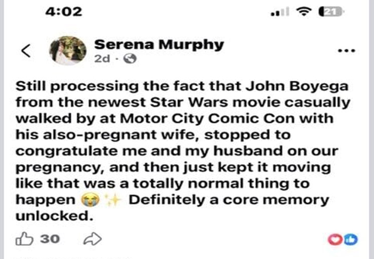 Photo of John Boyega post