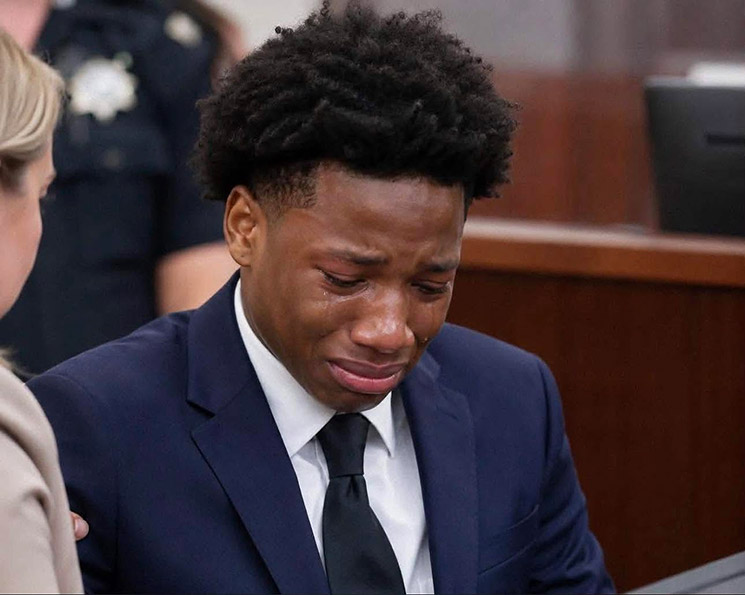 Photo of Karmelo Anthony crying