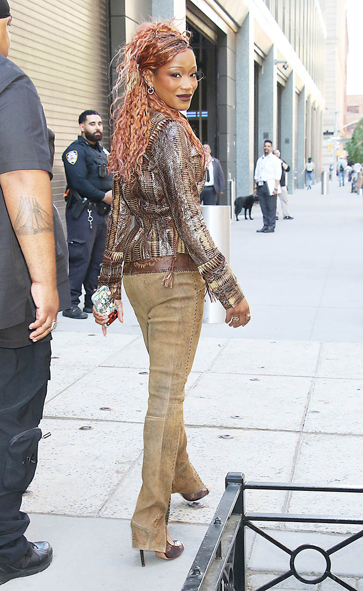 Photo of Keke Palmer leaving Good Morning America