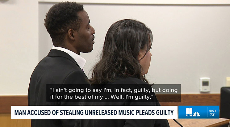 Photo of Kelvin Evans in court