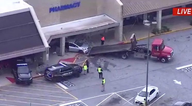 Photo of Giselle Perry accident scene at Kroger