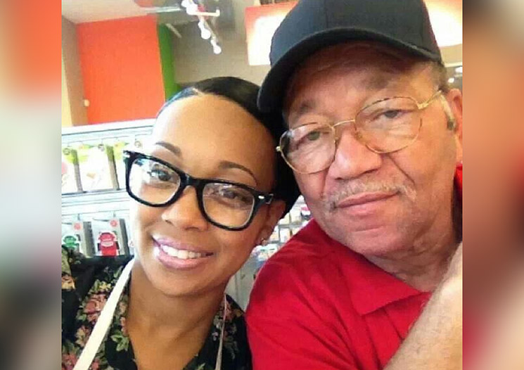 Photo of Monica and her dad MC