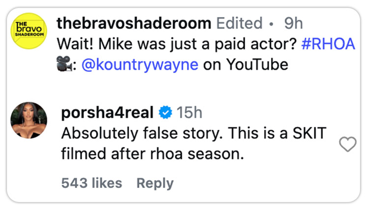 Photo of Porsha Williams post