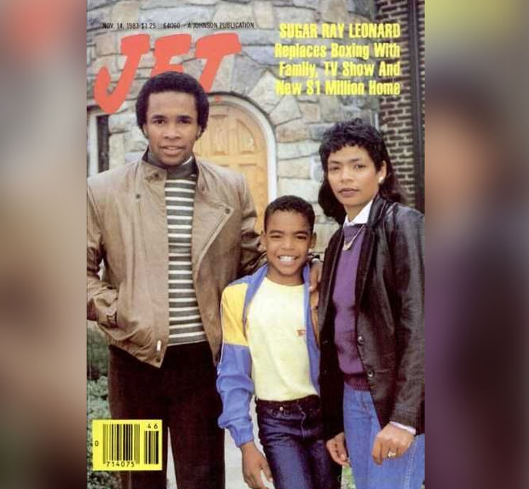 Photo of Sugar Ray Leonard, Ray Jr, Juanita Wilkinson