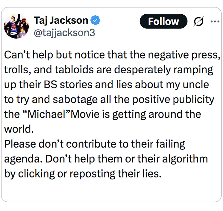 Photo of Taj Jackson post