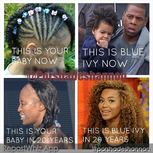 Blue Ivy Hair