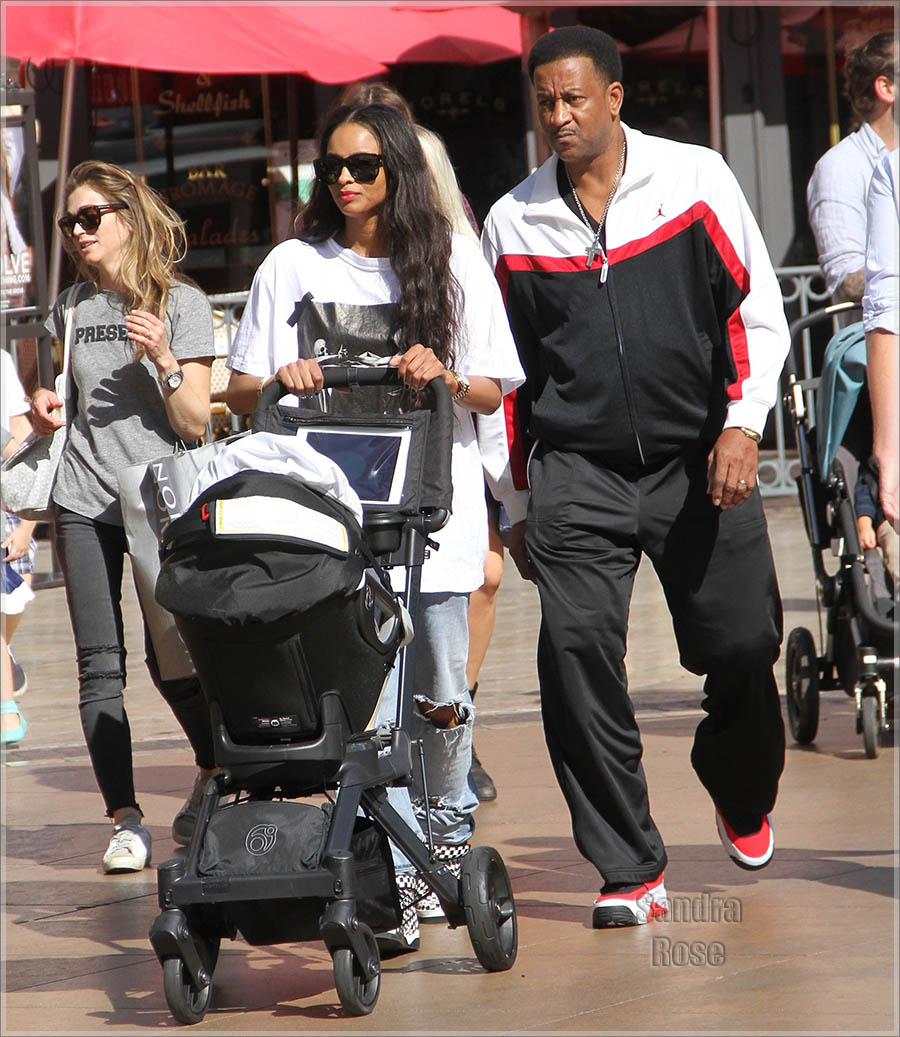 EXCLUSIVE Ciara out shopping with her family at The Grove