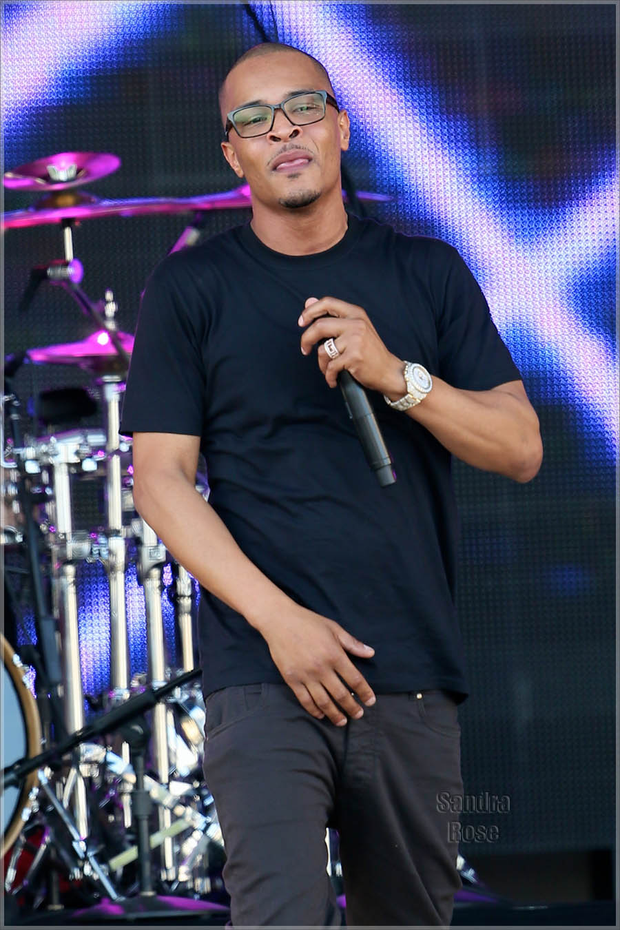 T.I. performs on Jimmy Kimmel Live!