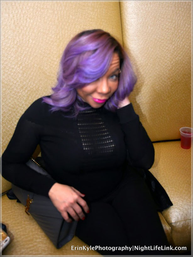 Blue eyed Diva Tiny Harris held it down in the VIP on NYE.