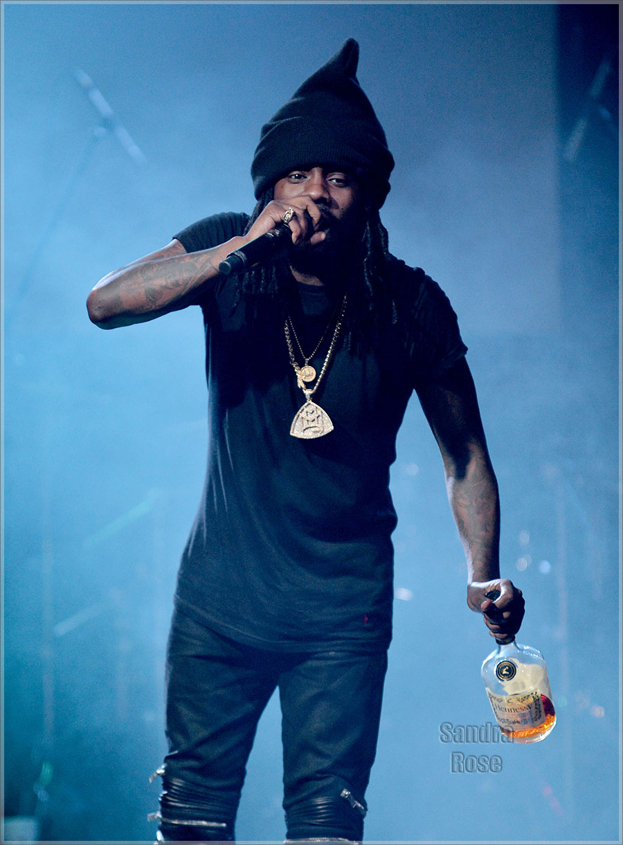 Wale performing