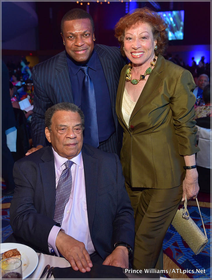 Andrew Young chris Tucker and Maynard Jackson widow