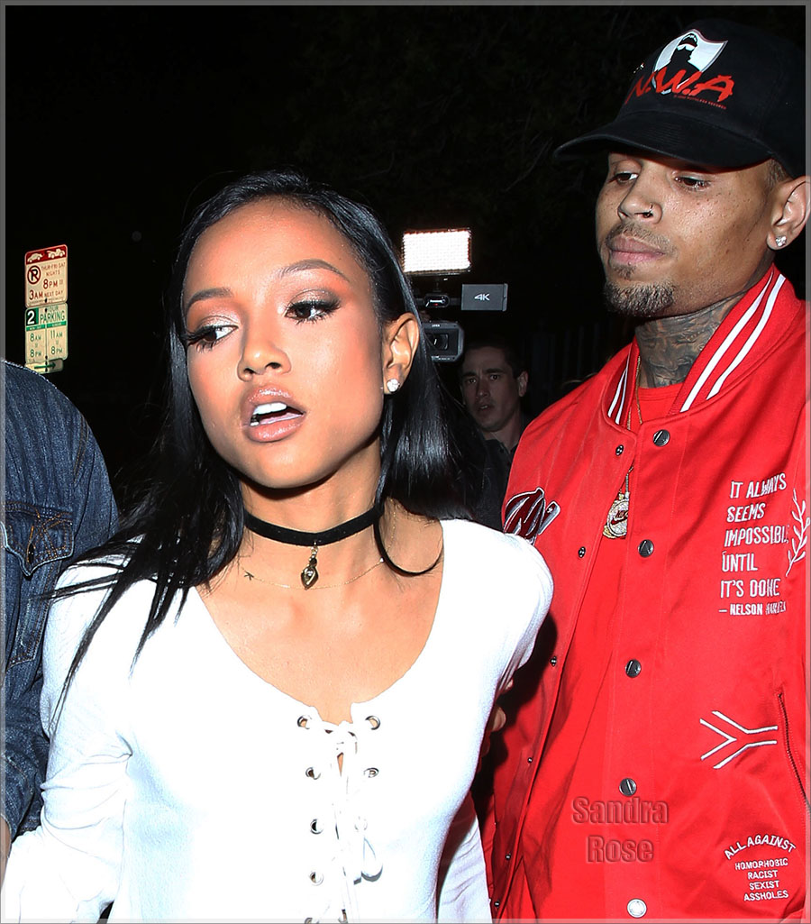 Karrueche Tran and Chris Brown