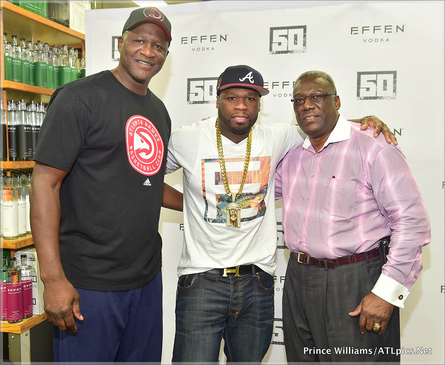 50 Cent promotes Effen Vodka in Atlanta