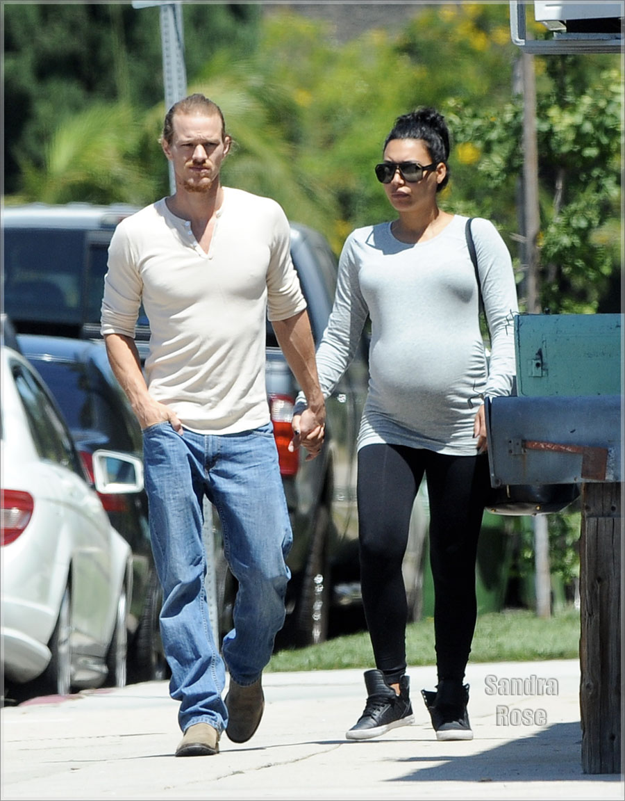 Pregnant Naya Rivera out furniture shopping with her husband Ryan Dorsey