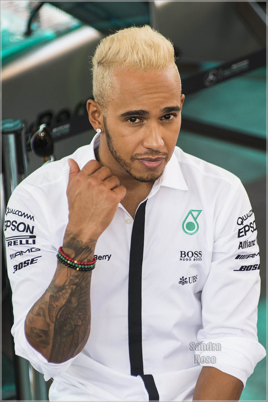 Lewis Hamilton at Milan Expo 2015