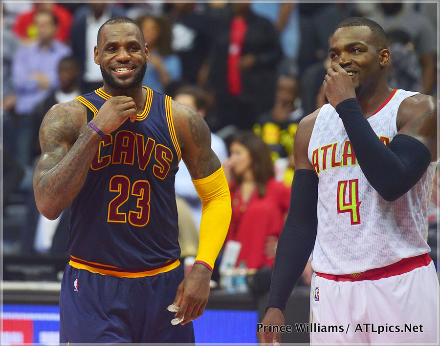 Lebron James and Paul Milsap