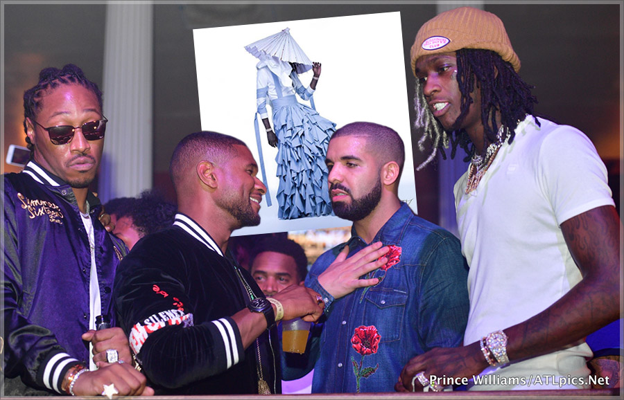 Usher, Drake, Future, Young Thug at Mansion Elan