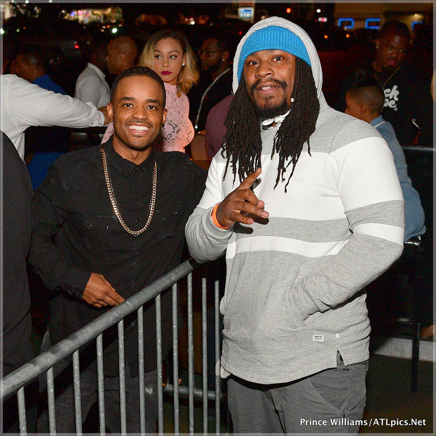 Larenz Tate and Marshawn Lynch at Gold Room