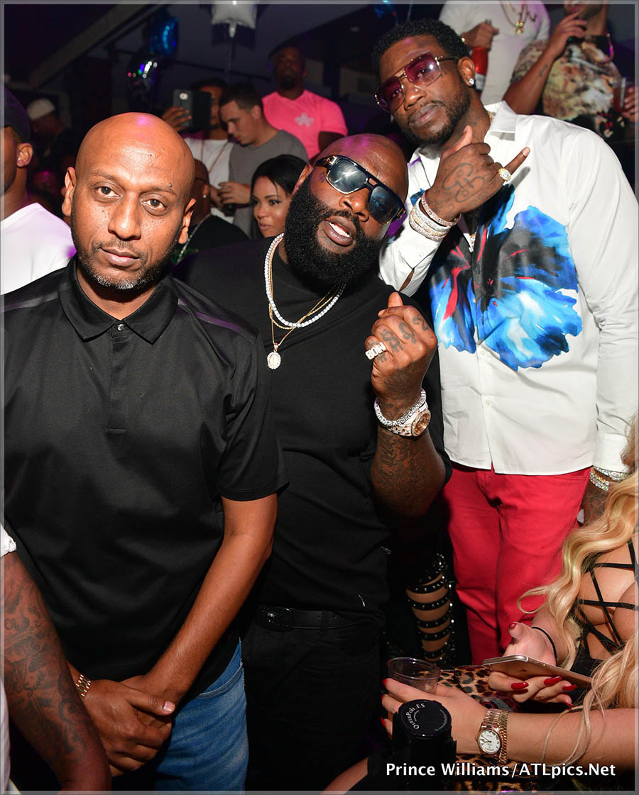 Alex Gidewon, Gucci Mane and Rick Ross at Club Iguana