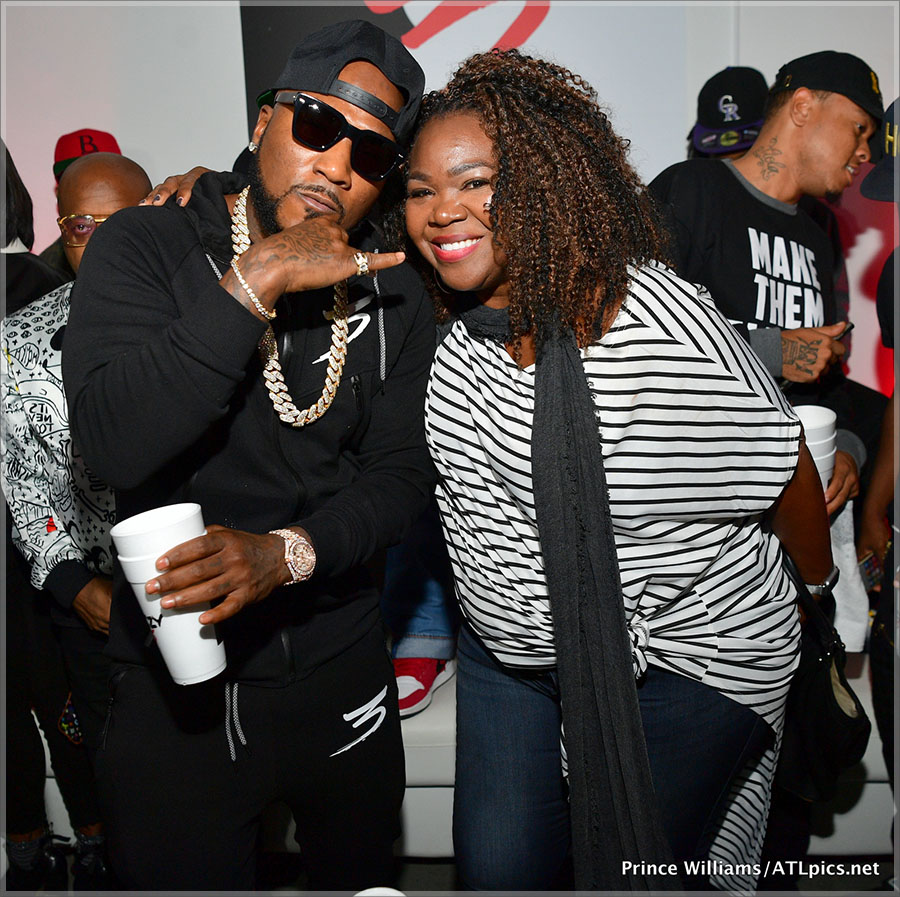 Jeezy, celebrity blogger Michelle ATLien Brown