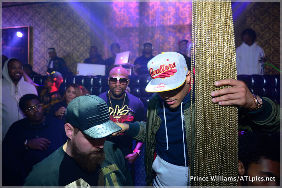 T.I., Floyd Mayweather at Medusa Lounge