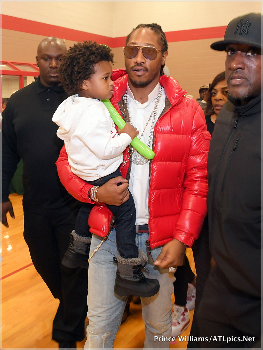 Zahir Wilburn and his dad Future Hendrix