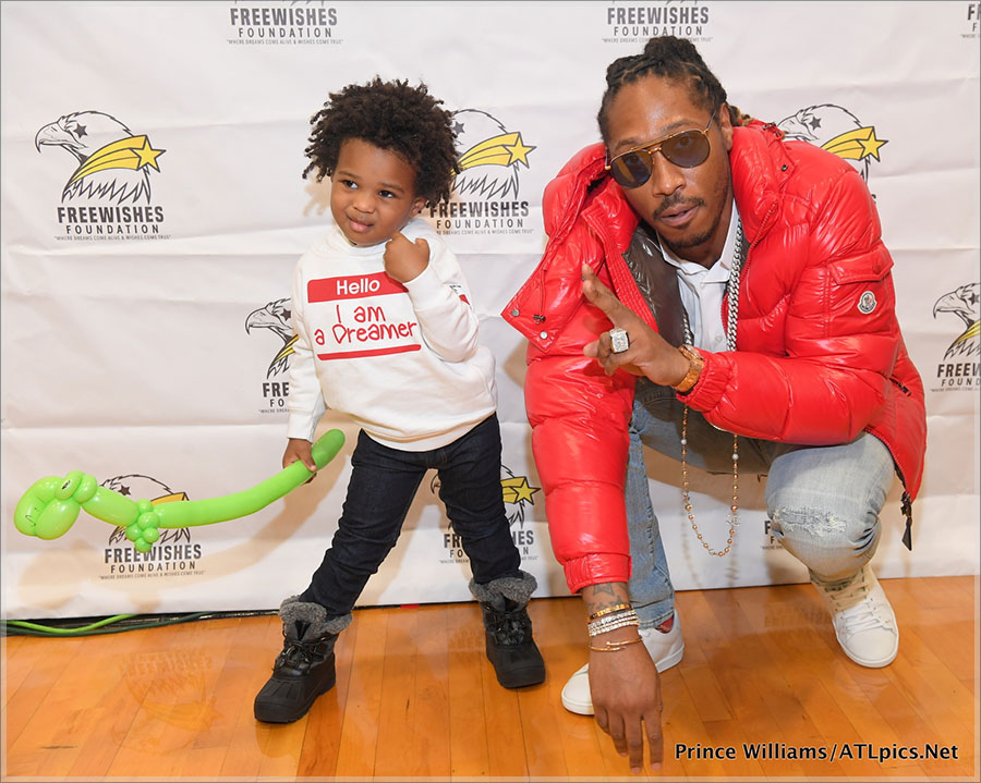 Zahir Wilburn and his dad Future Hendrix