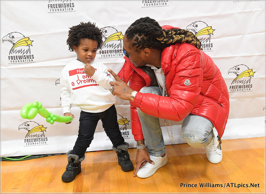 Zahir Wilburn and his dad Future Hendrix