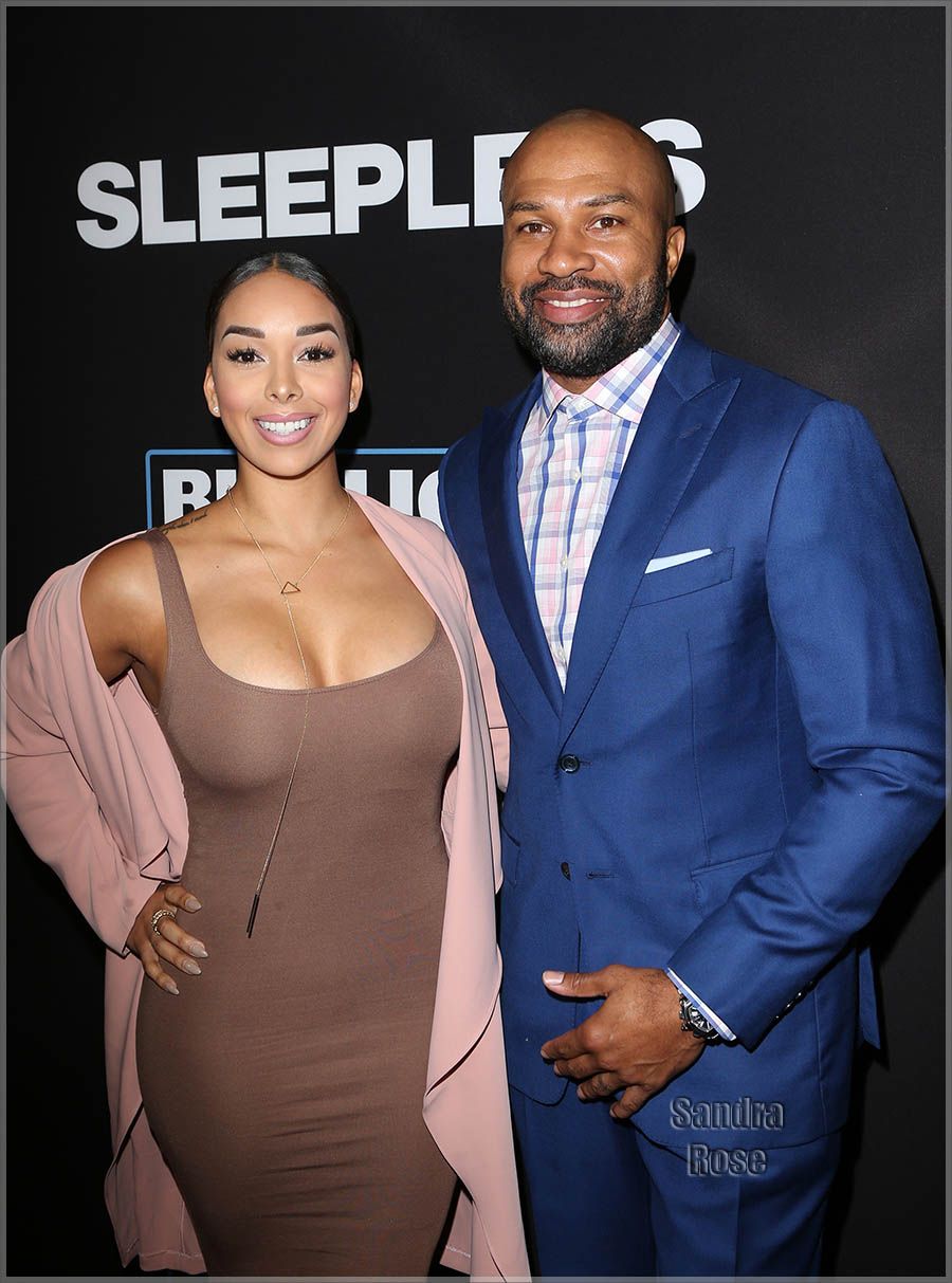 Gloria Govan, Derek Fisher at LA Premiere of SLEEPLESS