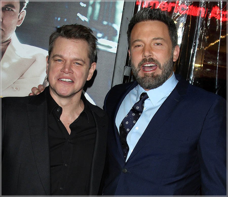 Matt Damon & Ben Affleck at Live By Night L.A. Premiere